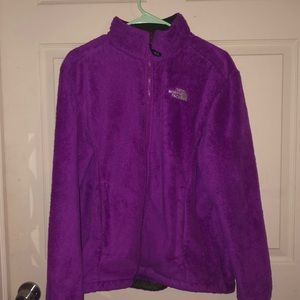 purple north face jacket